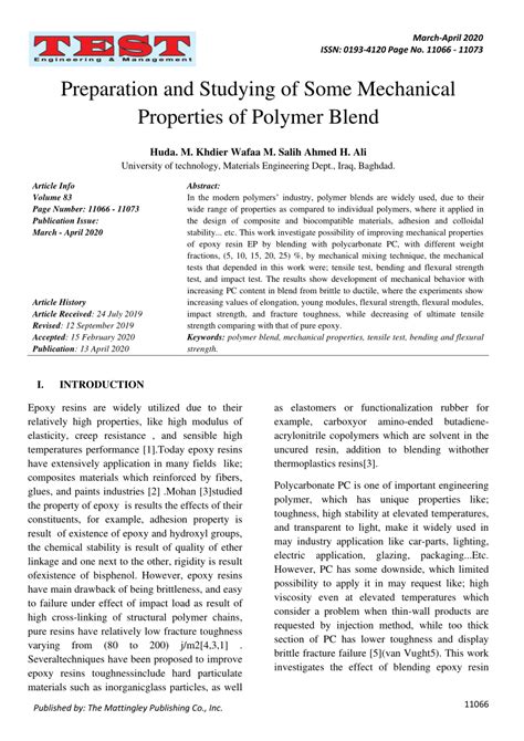 (PDF) Preparation and Studying of Some Mechanical Properties of Polymer ...