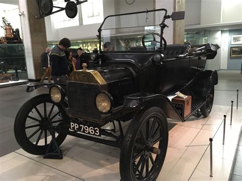 One of the first motor cars on display at the Science Museum - Wander Mum