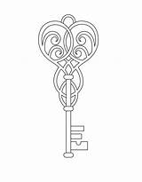 Free Keys Coloring Page  Printable Pages For Kids sketch template
