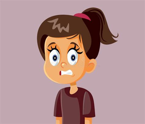 Little Boy Cringe Face Vector Cartoon Stock Vector - Illustration of face, frightened: 229802765