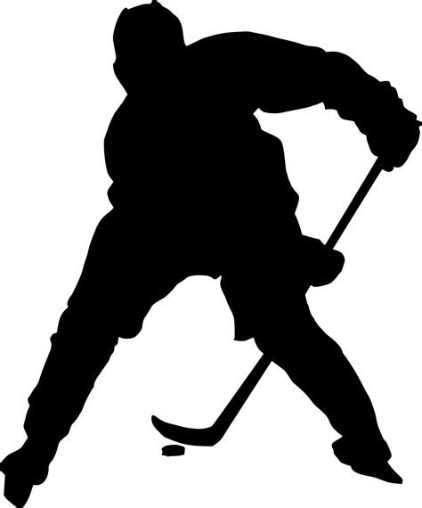 8 Hockey Player Silhouette (PNG Transparent) | OnlyGFX.com