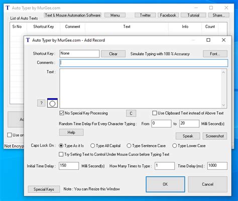 Auto Typer by MurGee.com - Activation Key