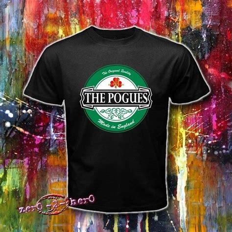 THE POGUES Beer Logo rare Punk Band mahone Men's New T shirt S to 3XL | eBay