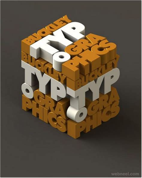 33+ Creative 3D Typography Poster Designs 2018 - Templatefor