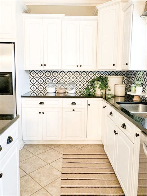 DIY Kitchen Backsplash On a Budget | Bless This Nest