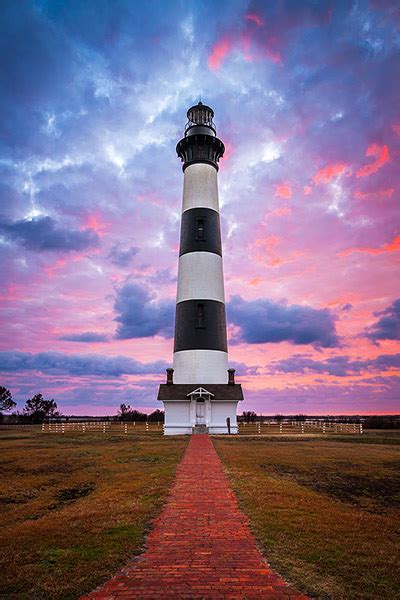 Bodie Island Lighthouse Sunrise - Cape Hatteras Outer Banks NC ...