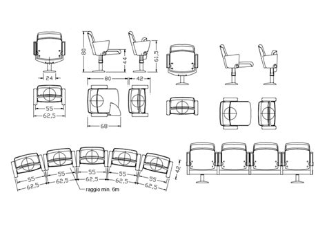 Creative Conference Room Chairs Blocks Cad Drawing De - vrogue.co