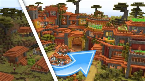 Minecraft Savanna Farm Village Transformation! | Minecraft Village and Pillage Build - YouTube