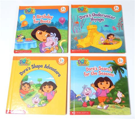 Lot of 4 Nick Jr Dora The Explorer Hardcover Books by Scholastic Books - NEW | Scholastic book ...