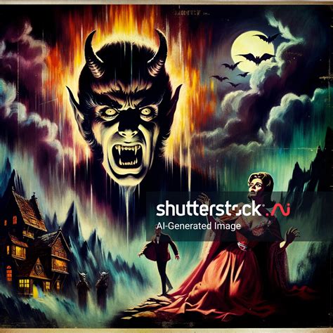 Hammer Films 1960s High Contrast Gothic AI-generated image 2392407931 | Shutterstock