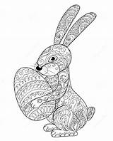 Bunny Mandala Coloring Pages sketch template