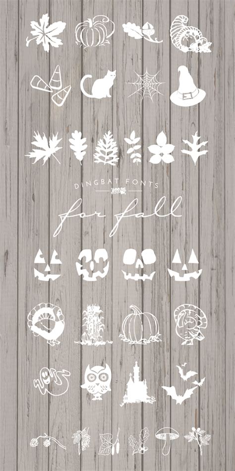 Free Dingbat Fonts for Fall | Designs By Miss Mandee