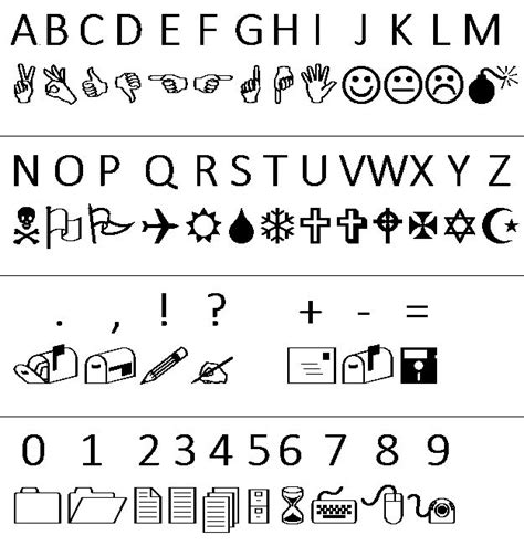 wingdings undertale | Wingdings font (W.D.Gaster) by anineko on DeviantArt | Слова языка жестов ...