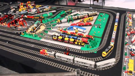 Lego World Utrecht 2013: Lego City Trains with Train Depot - YouTube