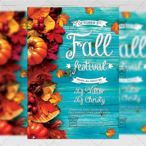 Fall Festival Flyer - Seasonal A5 Template | ExclsiveFlyer | Free and Premium PSD Templates