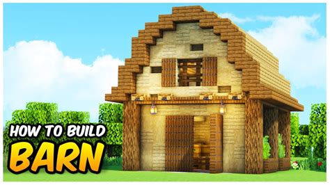 Minecraft: How to Build a Barn for Animals (Easy Tutorial) - YouTube