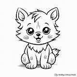 Baby Wolf Coloring Pages  Free & Printable sketch template