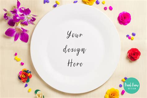 White Plate Mockup Graphic by Pixel View Design · Creative Fabrica