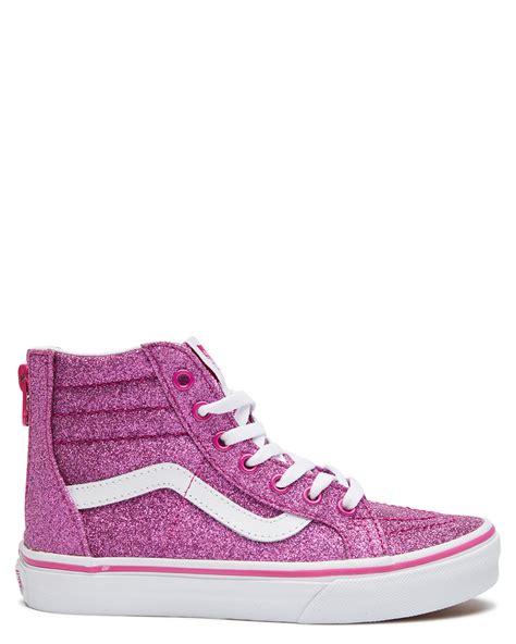 Vans Girls Sk8 Hi Zip Shoe - Youth - Pink | SurfStitch