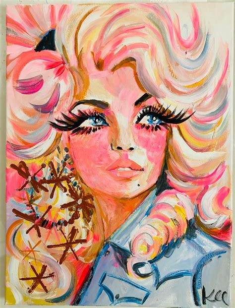 18”x24” original acrylic painting on wood stretched canvas. 0.75 inch thick. One of a kind. She ...