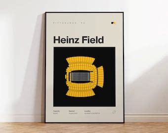 Pittsburgh Steelers Heinz Field BW Wall Art Steelers Decor - Etsy