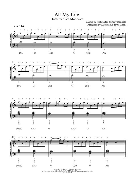 All My Life by K-Ci & JoJo Sheet Music & Lesson | Intermediate Level