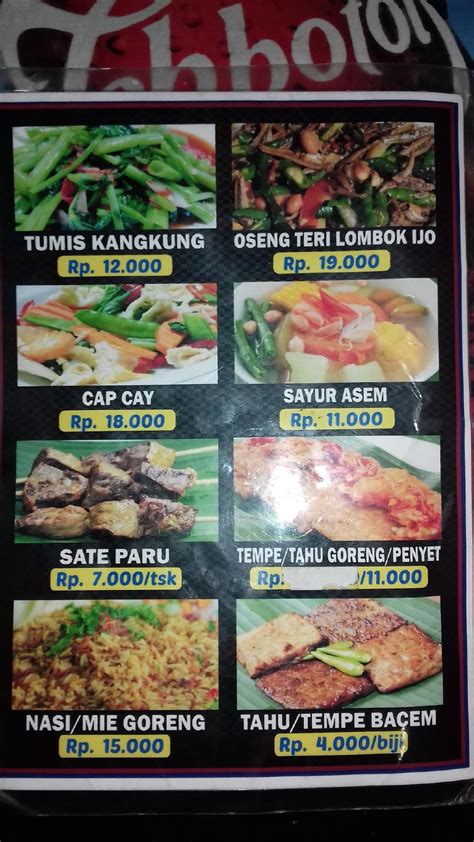 Menu at Ayam Penyet Surabaya restaurant, Medan, Jl. Sisingamangaraja No ...