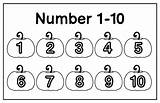 Printable Number Coloring Pages 1 10 sketch template