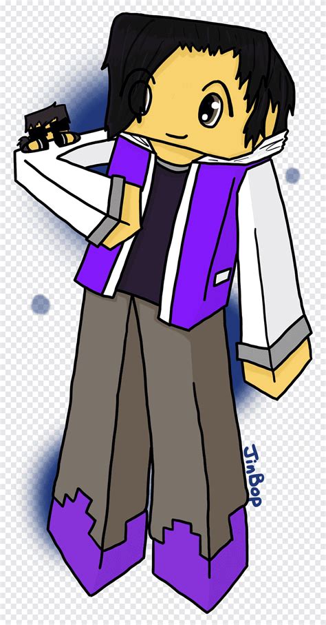 YouTuber Aphmau Minecraft Fan art, real sky, purple, human png | PNGEgg