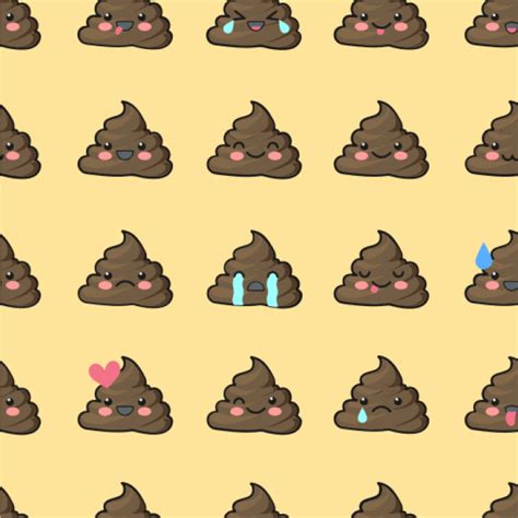 Poop Emoji Wallpaper & Surface Covering (Water Activated 24"x 24" Sample) - YouCustomizeIt