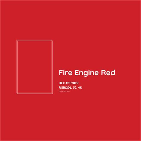 Fire Engine Red Color Code (Hex RGB CMYK), Paint, Palette, Image ...