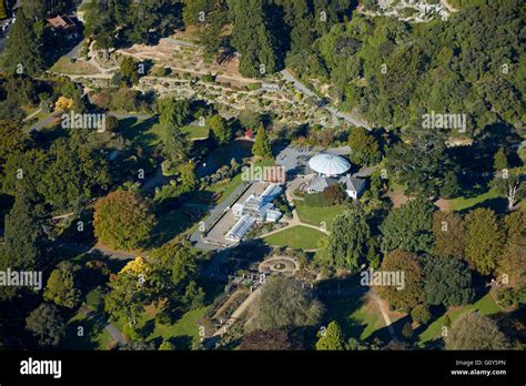 Dunedin Botanic Garden, Dunedin, South Island, New Zealand - aerial ...