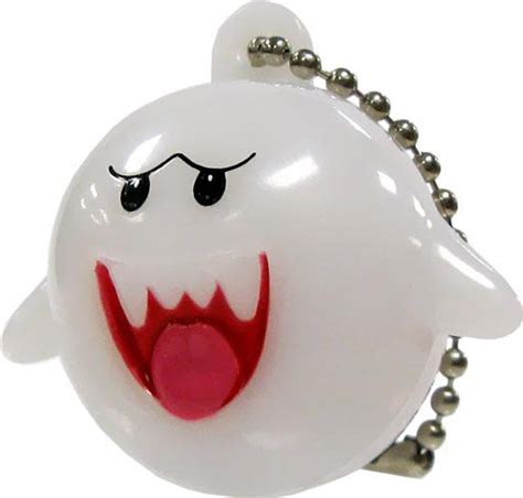 New Super Mario Bros Wii Light Up Collection 2 Boo Keychain Bandai America - ToyWiz