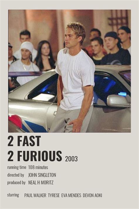 2 Fast 2 Furious Polaroid Poster | Fast and furious actors, Film posters minimalist, Indie movie ...