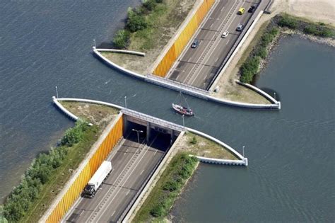 Very Cool Water Bridge Design Over A Dutch Road - Foynd