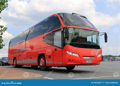 Red Neoplan Coach Bus Stock Images by Megapixl