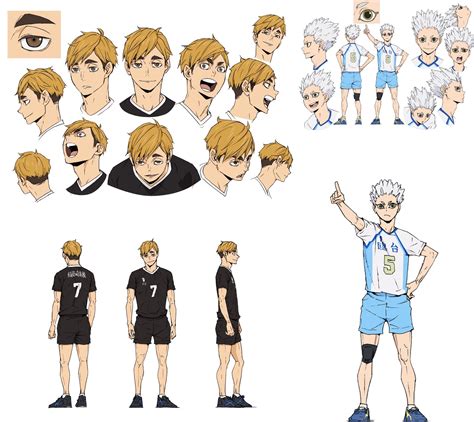 Haikyuu!! Season 4: Miya Atsumu and Hoshiumi Kourai Character Designs! : r/haikyuu