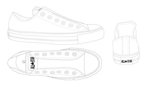 Converse ALL STAR low template by katus-nemcu on deviantART | Shoe ...