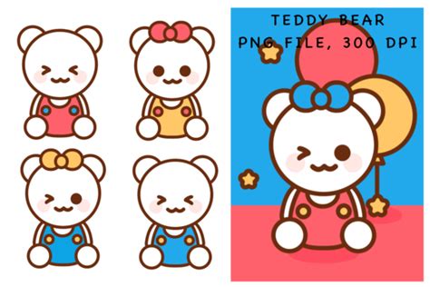 Teddy Bear Sticker Graphic by SPsweet · Creative Fabrica