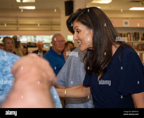 Happy Nikki Haley meeting the people at her book signing event "If You ...