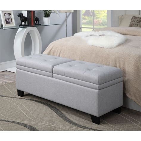 PRI Upholstered Storage Bedroom Bench in Trespass Marmor - DS-2281-683