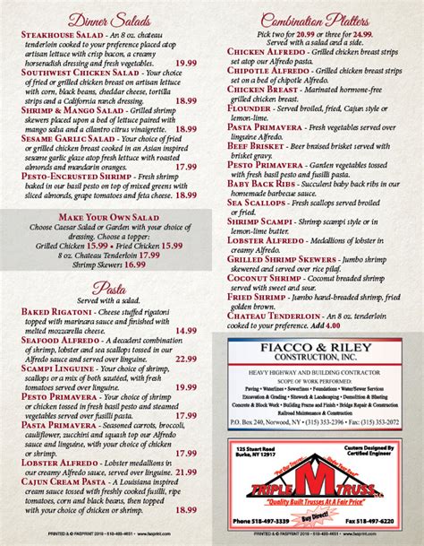 Lobster House | Fasprint Menus