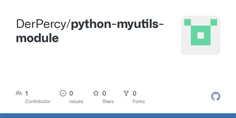 GitHub - DerPercy/python-myutils-module