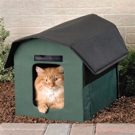 The Only Outdoor Heated Cat Shelter - Hammacher Schlemmer