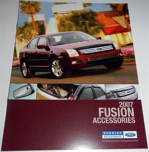 Purchase 2007 FORD FUSION ACCESSORIES BROCHURE in Clawson, Michigan, US ...