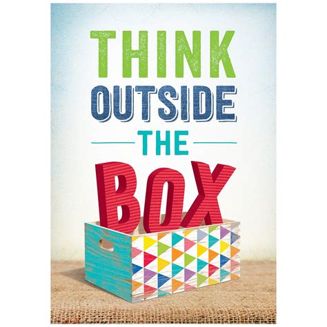 Think Outside the Box-Upcycle Poster | Thinking outside the box ...