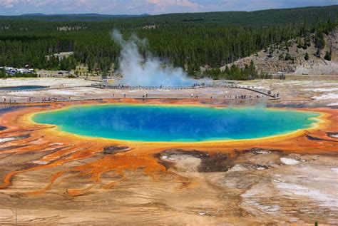 Grand Prismatic Spring – from above!