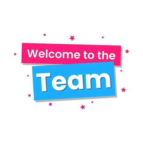 Welcome to the team celebration employee join business banner template vector 7740069 Vector Art ...