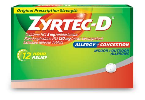 ZYRTEC-D® Allergy Treatment & Decongestant | ZYRTEC®