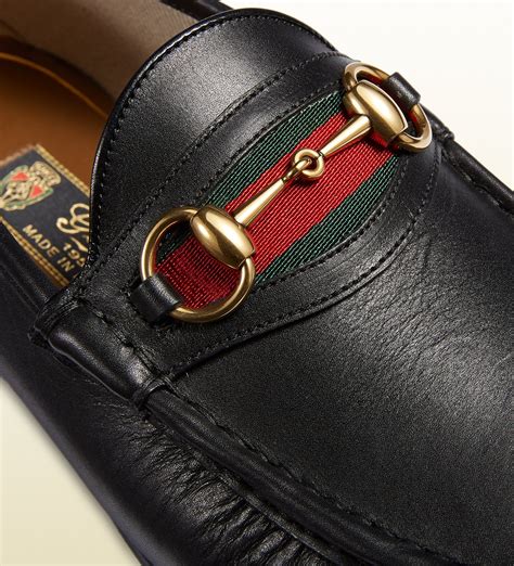 Lyst - Gucci Men's Leather Horsebit Loafer in Black for Men